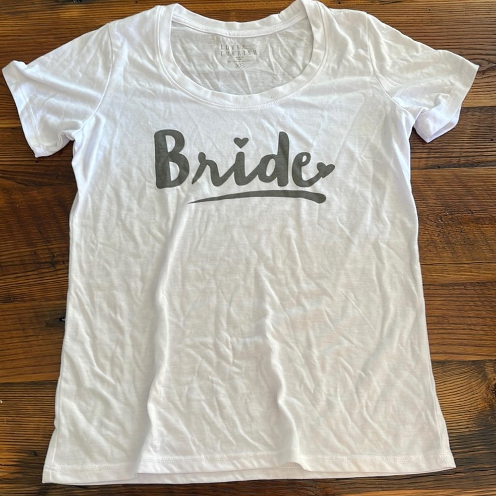 White Bride tshirt size XS